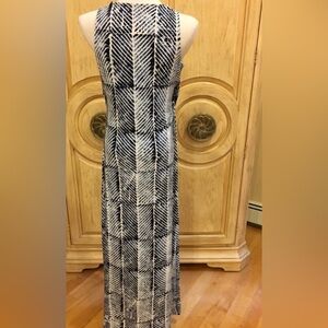 Michael Kors Black and White Printed Maxi Dress NWT